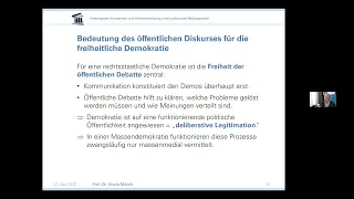 Wertevermittlung in der politischen Bildungsarbeit - Prof. Dr. Ursula Münch (APB Tutzing)