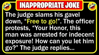 🤣 BEST JOKE OF THE DAY! - An officer sees a man walking around town with his pants.... | Funny Jokes
