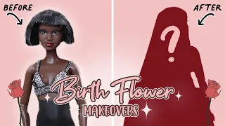 Barbie Birth Flower Doll Makeovers #6: Rose