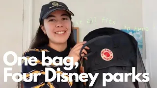 Ultimate Walt Disney World Pack with Me: One Bag Challenge for a 4-Day Trip! 🎒 Fjallraven Kanken 17