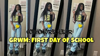 GRWM: FIRST DAY OF SCHOOL *Sophomore Year* + Vlog || Vicky Lu