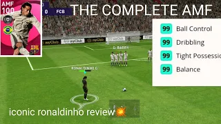 100 rated iconic ronaldinho review pes 2021  Best attacking midfielder in pes21