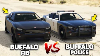 GTA 5 Online - FIB Buffalo VS Police Buffalo (Which is best Buffalo?)