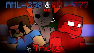 Tricky Vs AML-358 And AML-777 | Minecraft Animation - Madness Combat vs The Steve Project #358and777