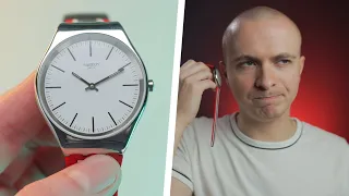 Can Swatch Win Me Over With This Ultra-Thin Quartz? - Swatch Skinflag Review (Thinnest Swatch Watch)