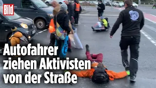 Straßenblockade: Autofahrer sauer auf Aktivisten | Berlin