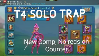 Lords Mobile F2P Solo Trap || T4 Solo Trap Account Overview