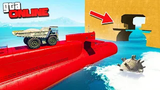 ПОДЛОДКА + БЕЛАЗ = КАК ЭТО ВОЗМОЖНО??? ЭКСТРЕМАЛЬНЫЙ ПАРНЫЙ СКИЛЛ ТЕСТ В GTA 5 ONLINE