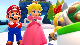 Bowser's Fury - Mario vs Peach (Splitscreen Race) - Part 1