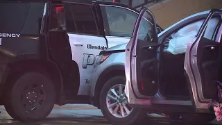 VIDEO: Stolen Kia being driven by young teen crashes into Glendale squad car