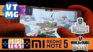 WOT Blitz, Warships на Xiaomi Redmi Note 5 Тест Игр