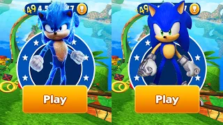 Sonic Dash vs Sonic Prime Dash - Movie Sonic vs Sonic Prime vs All Bosses Zazz Eggman