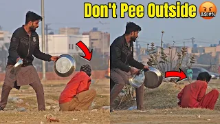 CROCKERY Noise Prank on People WHO PEE PUBLICLY | LahoriFied