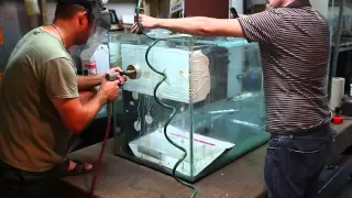 Drilling a hole in a glass aquarium