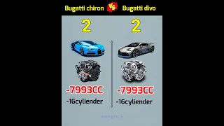 Bugatti Chiron vs Bugatti divo💔full comparison#ytshorts #viral#carcomparison#bikelover