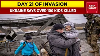 Ukraine Says Over 100 Kids Killed In War | Russia-Ukraine War | Day 21 Of Invasion