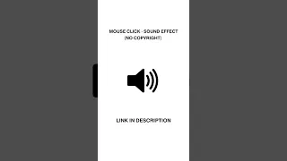 Mouse click - Sound effect (HD) No copyright #shorts