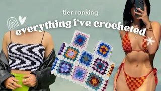 my handmade crochet collection | tier ranking everything i've crocheted with tutorial links!