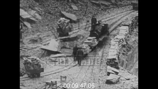 Slate Railway and Mining in North Wales, 1930s - Film 1008537