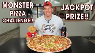 24" MONSTER BBQ CHICKEN PIZZA CHALLENGE!!