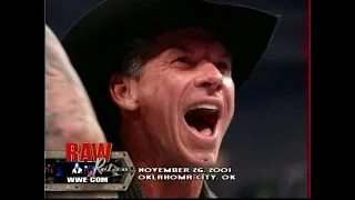 WWE Raw 10th Anniversary - Raw Retro - Vince McMahon's Kiss My Ass Club; Jim Ross (2001-11-26)