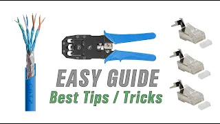 How To Terminate CAT 7 Network Cables - Easy Guide / Tutorial