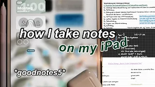 How I take notes on my IPad🗒🤍| Goodnotes Hacks, Überschriften, Paperlike | jennybelly