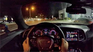 2020 Dodge Challenger R/T Scat Pack Widebody POV Night Drive (3D Audio)(ASMR)