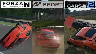 GT Sport vs Forza 7 vs Project Cars 2 | PS4 Pro/ONE X/PC Ultra | Details Comparison