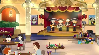 South Park: Fractured but Whole - New kid dancing Mariachi song in Casa Bonita - Weird bug