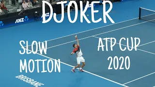 Novak Djokovic Slow Motion - ATP Cup 2020