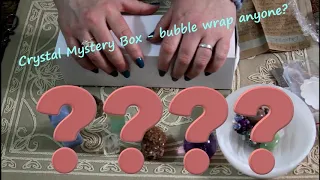 ASMR Unboxing ~ Crystal Mystery Box ~ LOTS of bubble wrap