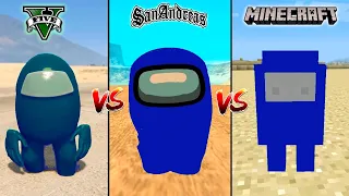 GTA 5 AMONG US vs GTA SAN ANDREAS AMONG US vs MINECRAFT AMONG US - WHO IS BETTER?