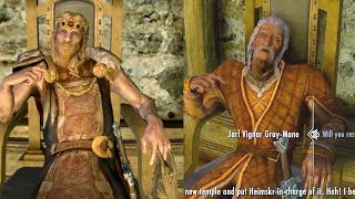 Poor Jarl Balgruuf vs rich Jarl Vignar. Skyrim Special Edition