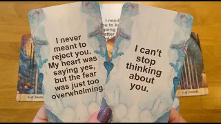 I NEVER MEANT TO REJECT YOU CHANNELED MESSAGE CARD READING FROM YOUR PERSON #lovereading #tarot #dm