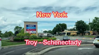 [4K] Driving From Latham to Niskayuna on Troy-Schenectady Road (Route 7) West Bound