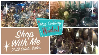 HOARDER HOUSE ALERT | More 2019 Estate Sales & All the Colored Glass Ever Made | Shop With Me