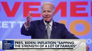 President Joe Biden continues to blame Vladimir Putin for recent gas price hikes