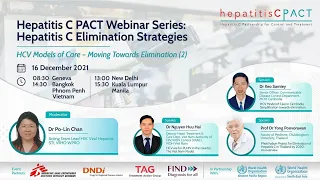 Hepatitis C PACT Webinar Series: HCV models of care – Moving towards elimination