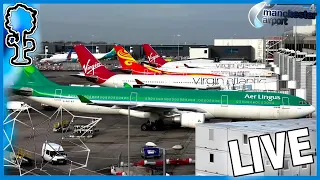 🔵LIVE THURSDAY SHOW Planespotting at Manchester Airport GROUND OPS!