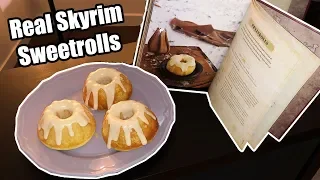 Making REAL Skyrim Sweetrolls - NEW Elder Scrolls Cookbook