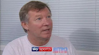 Sir Alex Ferguson's reaction to David Beckham's halfway line goal against Wimbledon