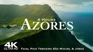 [4K] AZORES 🇵🇹 Açores Drone | 6 Hour Aerial Film PORTUGAL Terceira Faial Pico São Miguel São Jorge
