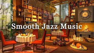 Smooth Jazz Music on Rainy Day for Unwind ☕ Mellow Jazz Music Melodies at Cozy Coffee Shop Ambience
