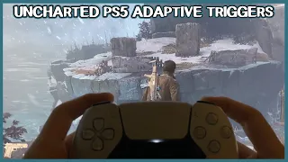 Uncharted Legacy of Thieves PS5 Adaptive Triggers showcase