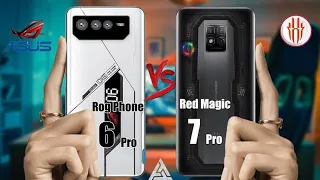 ASUS ROG 6 PRO  vs RED MAGIC 7 PRO🔴 Comparison || Camera Test || PUBG Test || Battery || Price