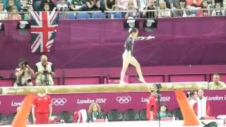 Japanese Female Gymnast on Balance Beam in North Greenwich Arena (July 29, 2012) for London 2012