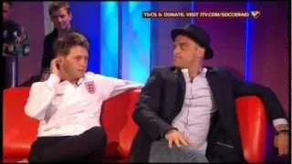 Mark Owen and Robbie Williams Interview on Soccer Aid 25/05/12