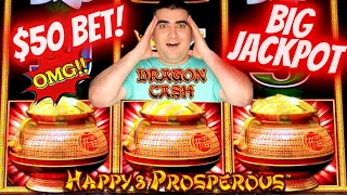 ✦BIG HANDPAY JACKPOT✦ On Dragon Cash Slot Machine - $50 A Spin | Slot Machine JACKPOT | SE-9 | EP-22