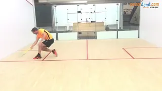 Squash Ghosting Footwork Patterns. Dataphonic representation.